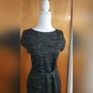 Express Black and Gray Textured Dress